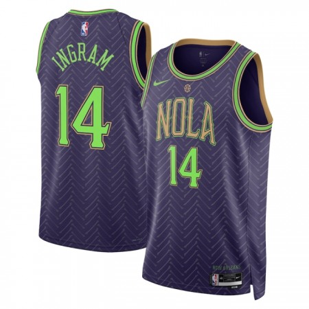 Dres New Orleans Pelicans Brandon Ingram Nike 2024-25 City Edition Ljubičasta Swingman